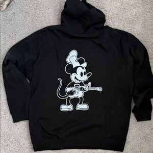 Black Graphic Hoodie